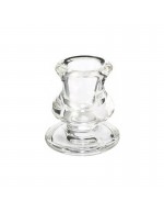 Glass candle holder