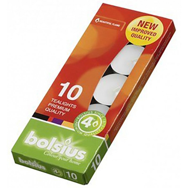 Tea-light 10 pieces white Tea-light 10 pieces white