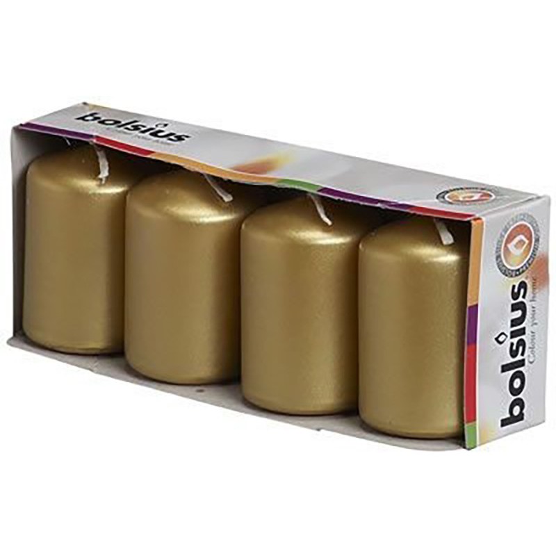 Pillar candle gold Pillar candle gold