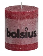 Rustic red wine candle