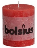 Rustic red candle