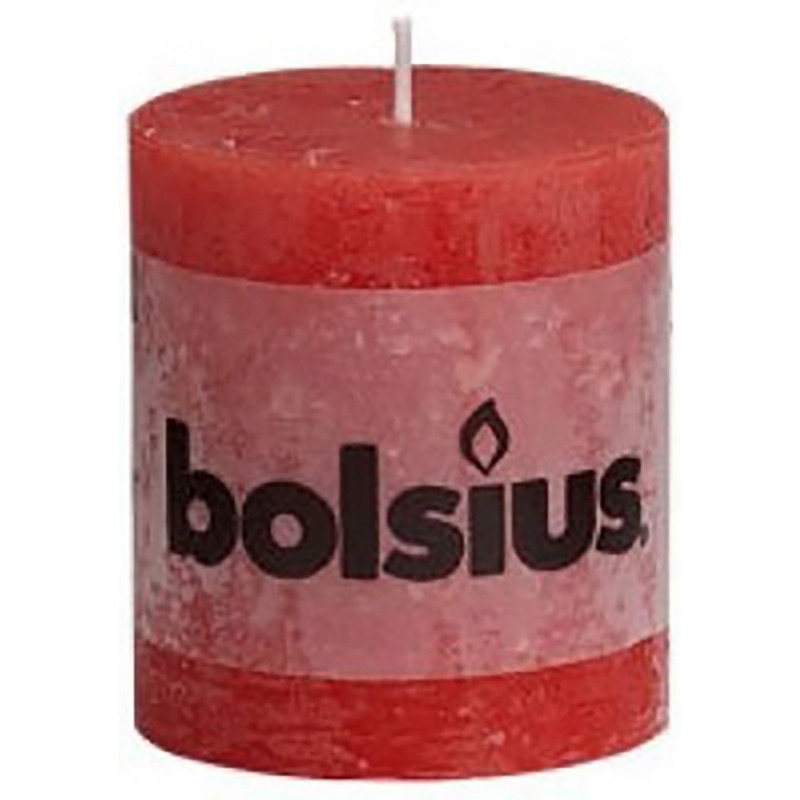 Rustic red candle