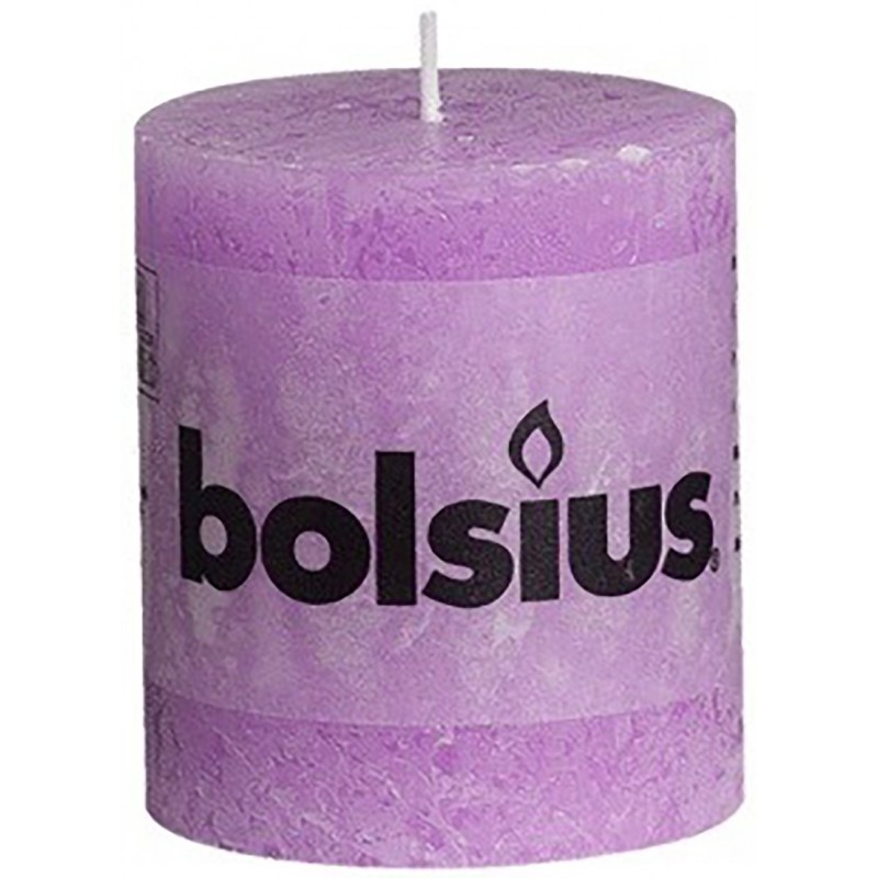 Lilac candle pillar