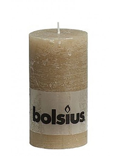 Rustic beige candle