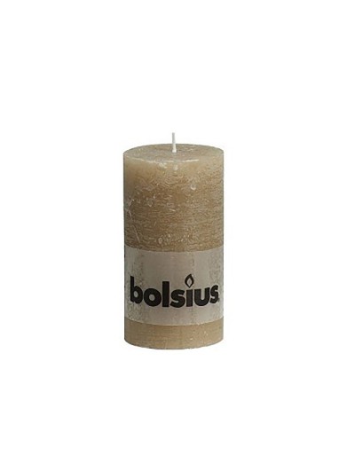 Rustic beige candle