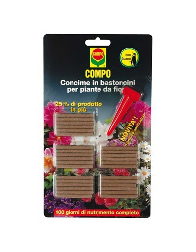 VARILLAS COMPO P. FIORITE con GUANO 30PZ.