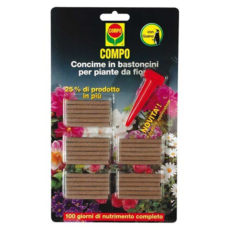 COMPO BASTONCINI P.FIORITE con GUANO 30PZ. COMPO BASTONCINI P.FIORITE con GUANO 30PZ.