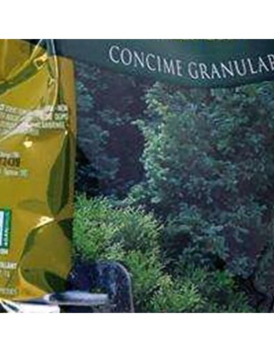 Fertilizante granular para arbustos y coníferas