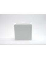 D&amp;M Matte white cube vase 14cm