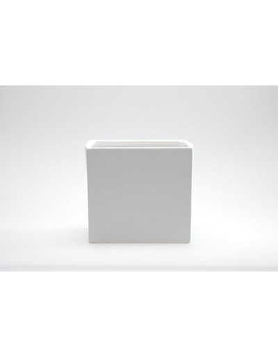 D&M Matte white cube vase 14cm