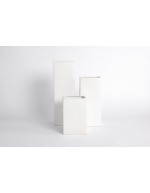 D&amp;M Vase H20 white matte A 20 cm