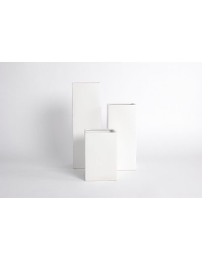 D&M Vase H20 white matte A 20 cm