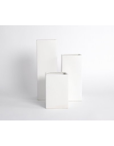 D&M Vase H20 white matte A 20 cm