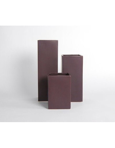 Vase D&M H30 mat brun/noir A 30 cm