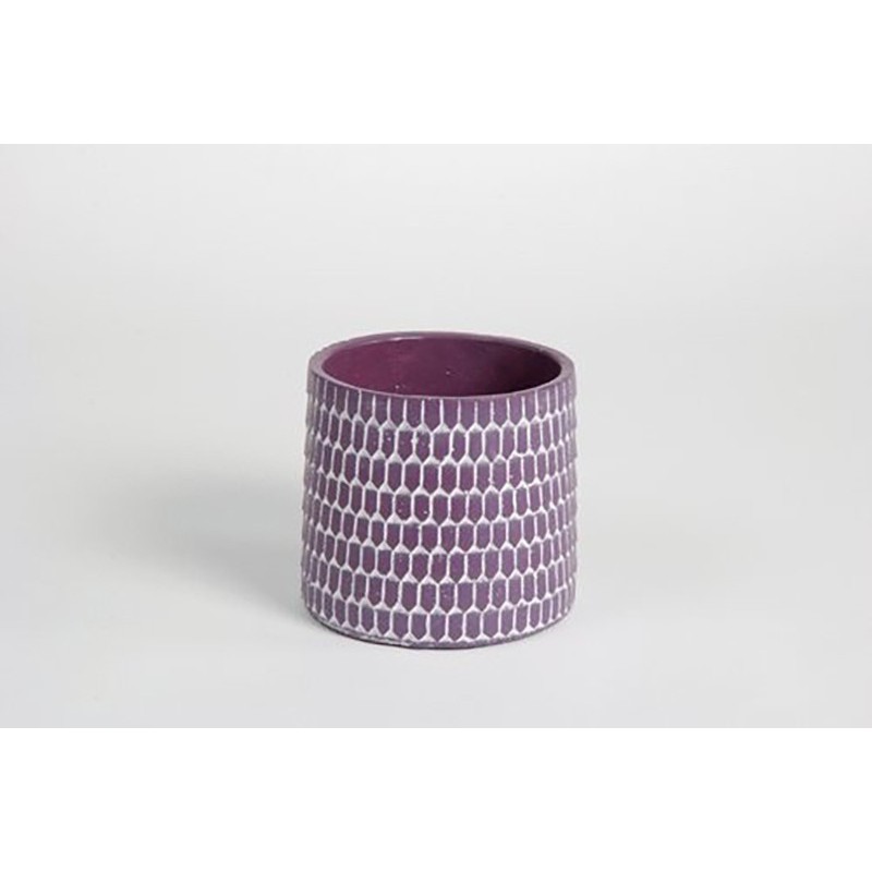D&M Purple ceramic chap vase 18 D&M Purple ceramic chap vase 18