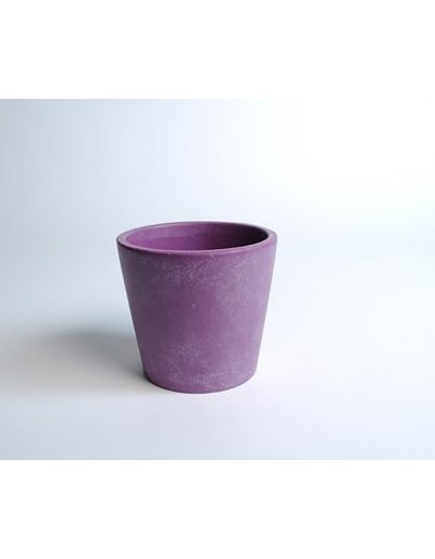 D&M Florero de cerámica púrpura 17
