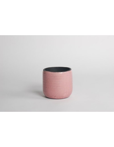 D&M rosa Keramik afrikanische Vase 22cm