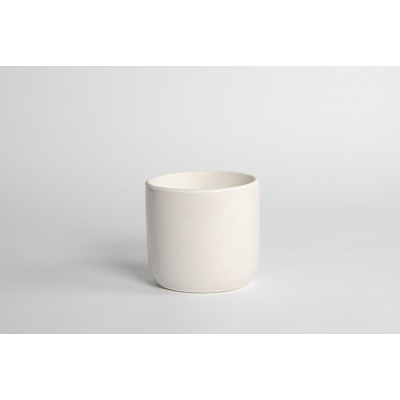 D&M White ceramic African vase 22cm D&M White ceramic African vase 22cm