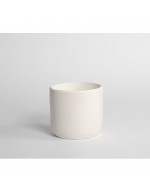 D&amp;M Vaso africa bianco in ceramica 22 cm