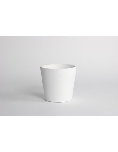 Cerâmica branca de vaso D&M 14 cm