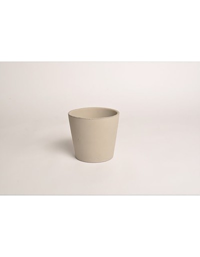 D&M Vaso de cerâmica taupe 14 cm