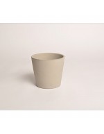 D&amp;M Vaso de cerâmica taupe 14 cm