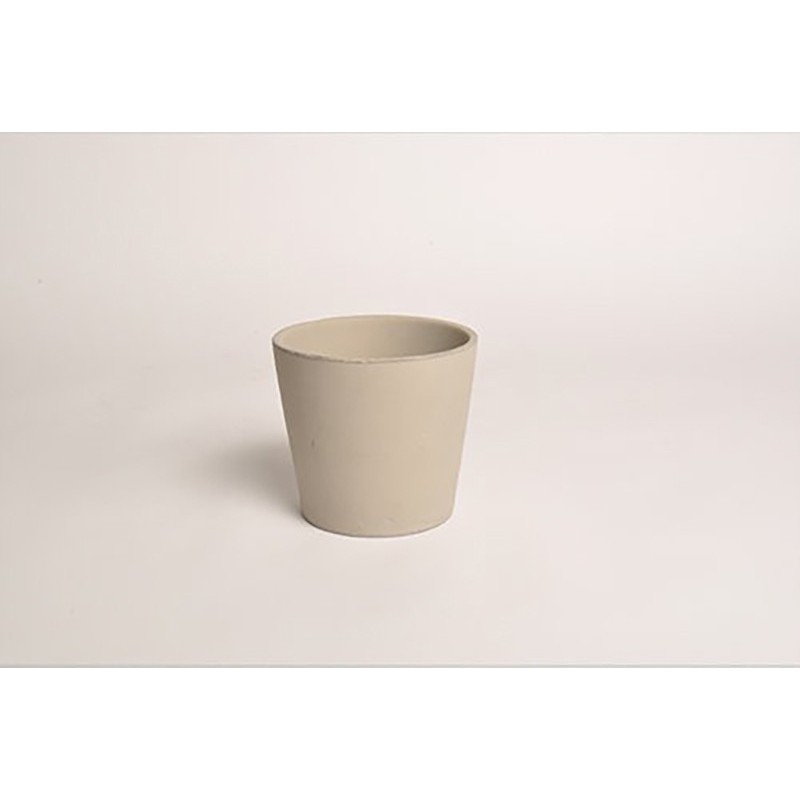 D&M Vaso de cerâmica taupe 23 cm