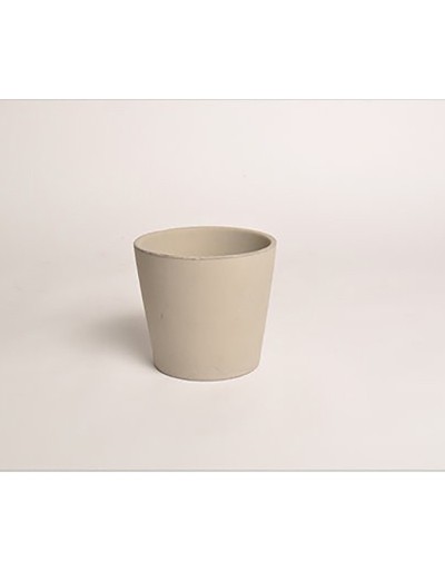 D&M Vaso de cerâmica taupe 23 cm