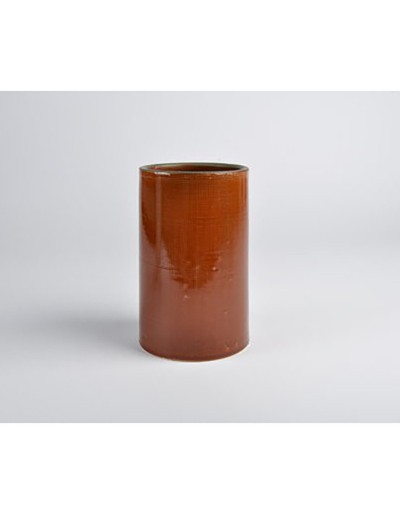 D&M Vase Waffel hoch Rost 8 cm