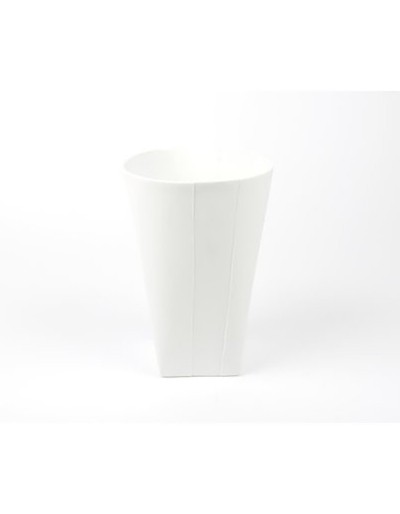 D&M Vaso folded in ceramica alto bianco 14 cm