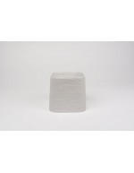 D&amp;M Vase faddy white ceramic 13 cm