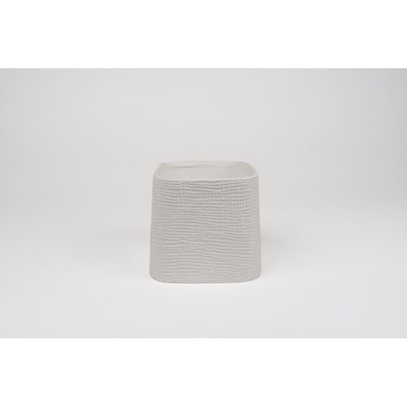 D&M Vaso faddy in ceramica bianco 18 cm D&M Vaso faddy in ceramica bianco 18 cm