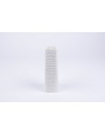 D&amp;M jarrón de jarra alto en cerámica blanca 15
