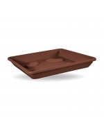 Sottovaso quadrato bronzo 42 cm