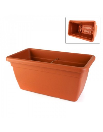 PLANTADEIRA ANTHEA RETANGULAR 60cm TERRACOTTA