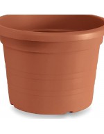 Cylindrical vase 70 cm terracotta
