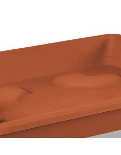 Sottovaso quadrato 36 cm terracotta