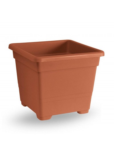 Pot carré 32cm TERRACOTTA