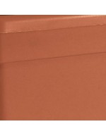 Square vase 32 cm terracotta
