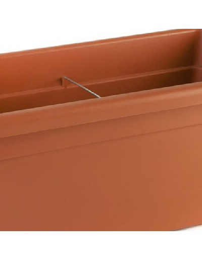 Anthea rectangular planter 80 cm terracotta