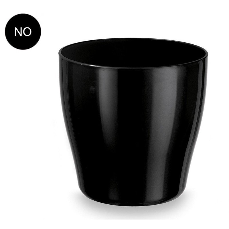 Vase vivant 35 cm noir