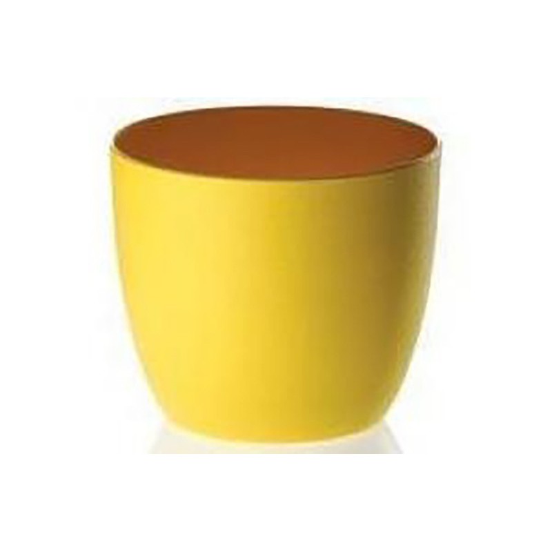 COPRIVASO MILANO 13 cm GIALLO