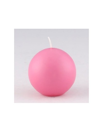 Candela sfera rosa 70 mm