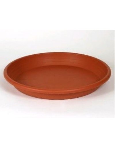 Platillo cilíndrico de plástico 64cm color terracota