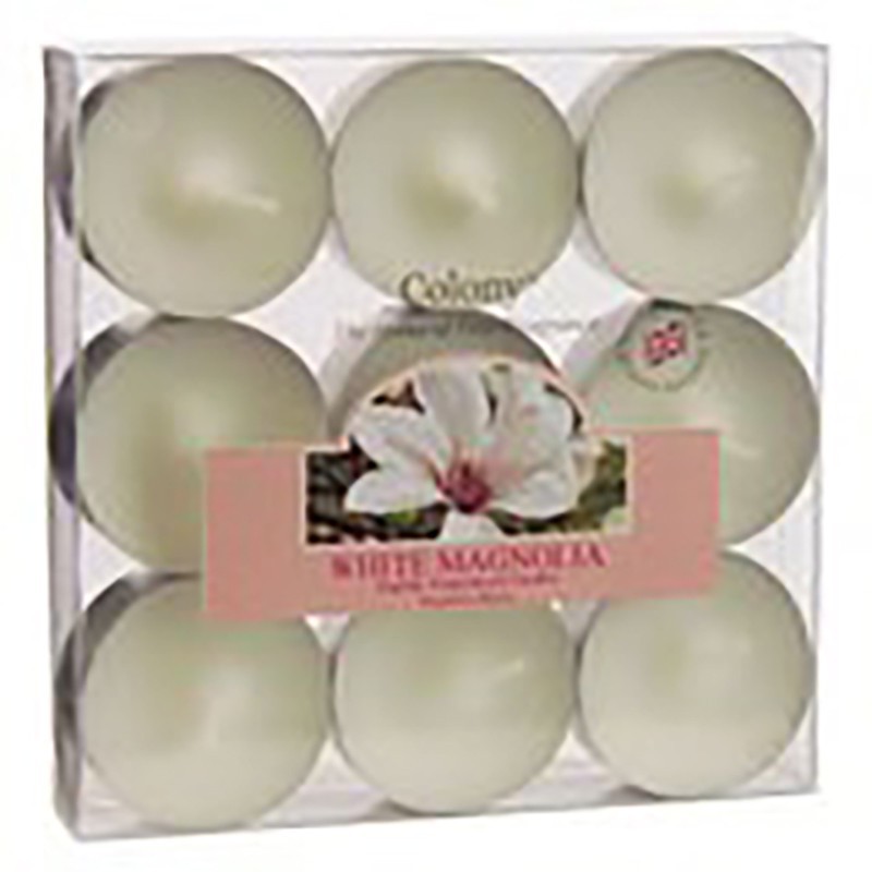Colony box da 9 tealight white magnolia