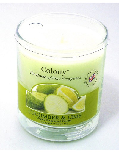Colony candle in small cucumber and lime