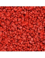 Red granulated decoration