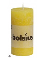 Rustic yellow candle 25h