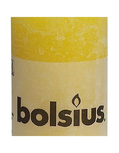 Rustic yellow candle 100/50mm