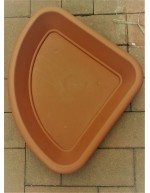 SOTTOVASO DECOR ALTO ANGOLARE TERRACOTTA